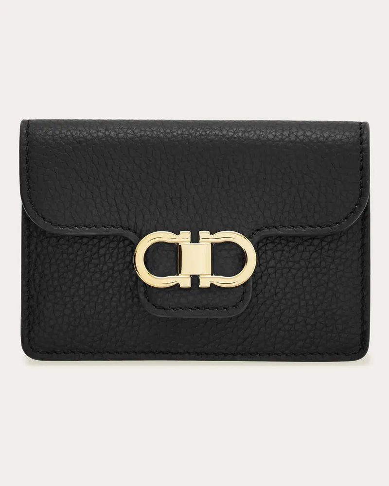 Ferragamo Damen Gancini Schlüsselanhänger Schwarz Schwarz