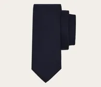 Herren Krawatte aus Seiden-Baumwoll-Piqué Blau