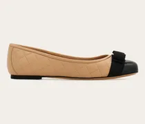 Damen Varina Ballerina Beige Größe 5