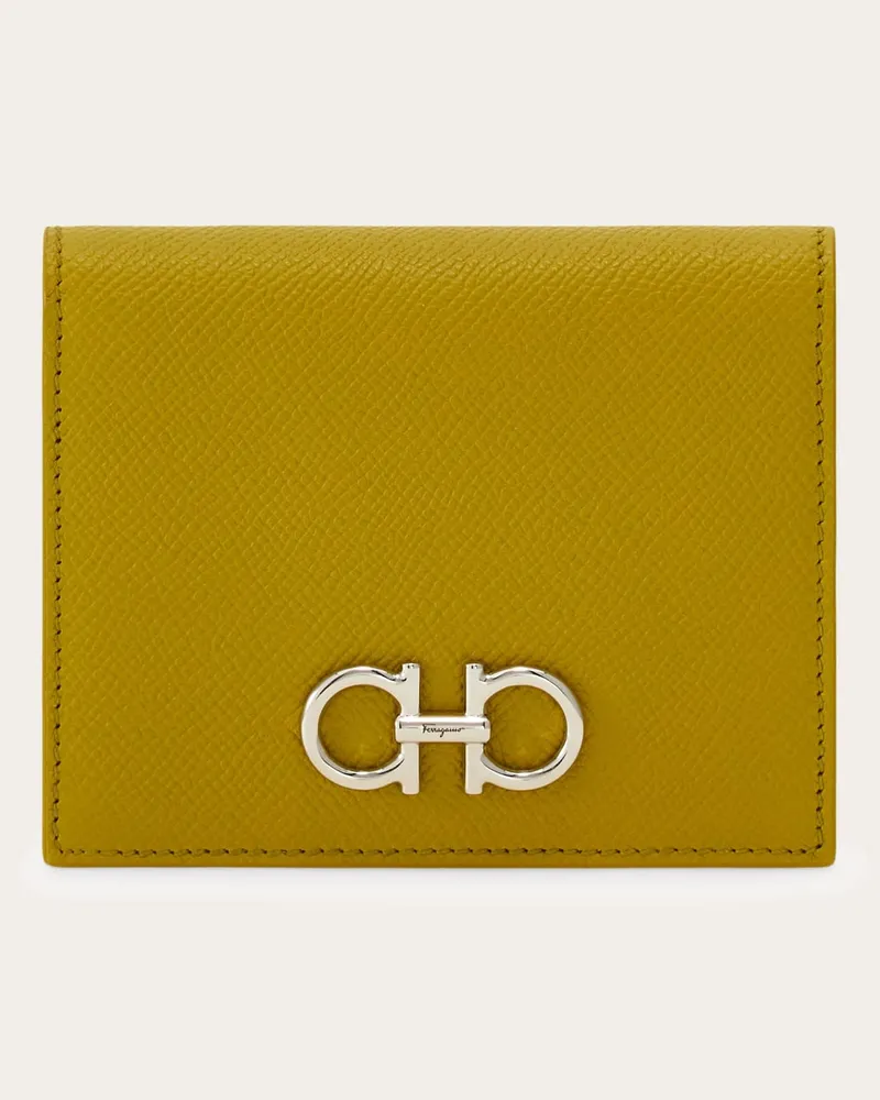 Ferragamo Damen Gancini Portemonnaie Grün Grün