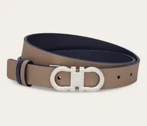 Damen Verstellbarer Gancini Wendegürtel Beige