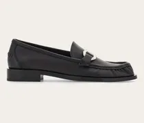 Damen Loafer mit Gancini-Ornament Schwarz Größe