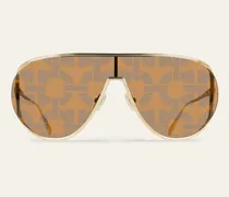 Damen Masken-Sonnenbrillen Gold