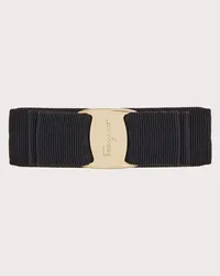 Ferragamo Haarspange mit Vara Schleife Schwarz