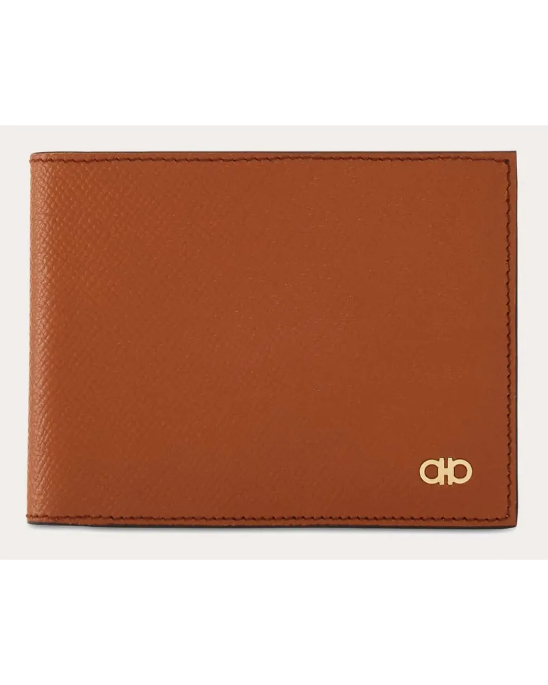 Ferragamo Herren Gancini Brieftasche Braun Braun