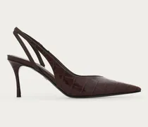 Damen Slingback Braun Größe
