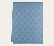 Damen Stola Gancini Jacquard Blau