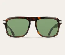 Herren Rechteckige Sonnenbrillen Grün