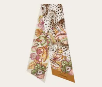Damen Bandeau-Tuch mit Geparden-Print Braun