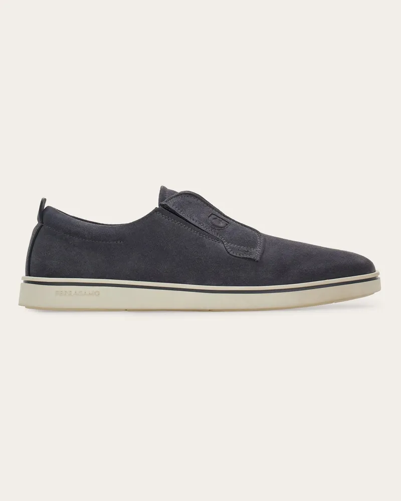 Ferragamo Herren Slip-on-Derby Grau Größe Grau