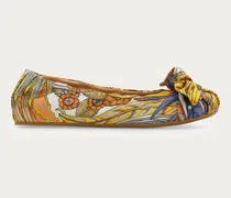 Damen Ballerina mit Schleife Mehrfarbig Größe 5