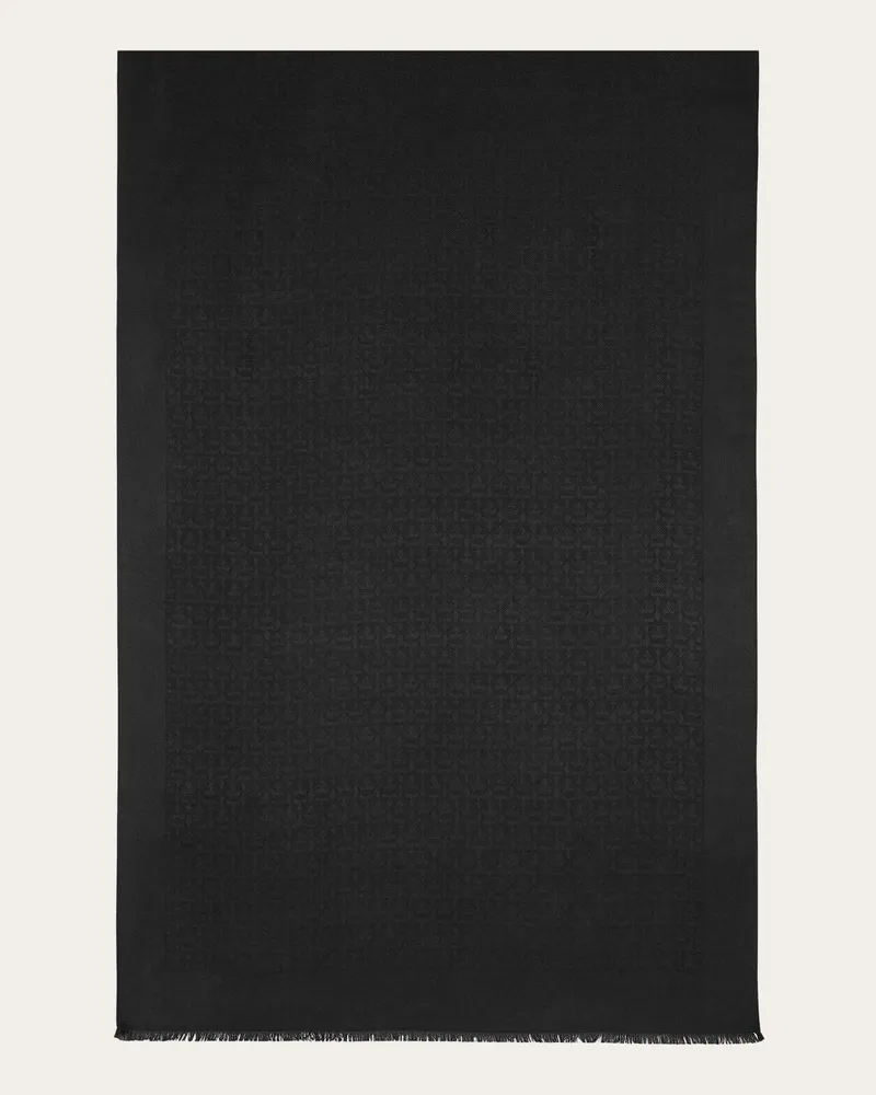 Ferragamo Damen Gancini-Stola Schwarz Schwarz