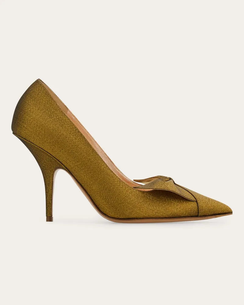 Ferragamo Damen Pumps soft mit Schleife Grün Größe Grün