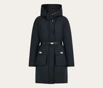 Damen Gepolsterter Parka Schwarz
