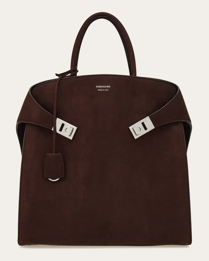 Ferragamo Herren Hug Totebag Braun Braun
