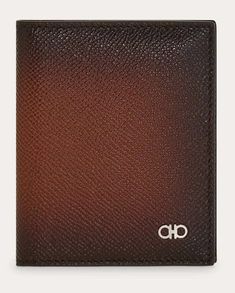 Ferragamo Herren Gancini Kreditkartenetui Braun Braun