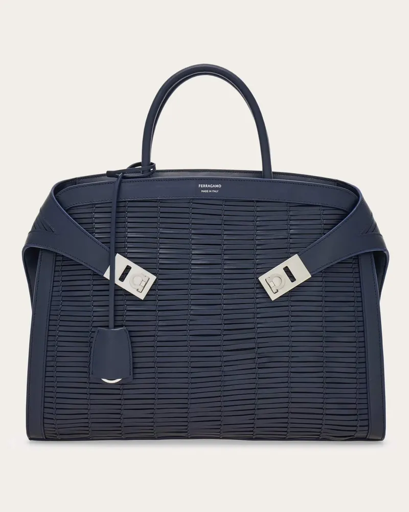 Ferragamo Herren Aktentasche Hug Blau Blau
