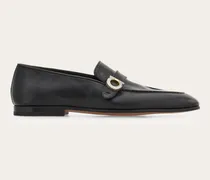 Herren Loafer in Tramezza-Machart mit Gancini-Ornament Schwarz Größe