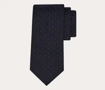 Herren Jacquard-Seidenkrawatte mit Gancini Blau