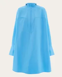 Ferragamo Kaftan mit Knebelverschluss Blau