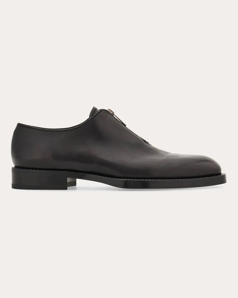 Ferragamo Herren Schuh mit Reißverschluss Schwarz Größe Schwarz