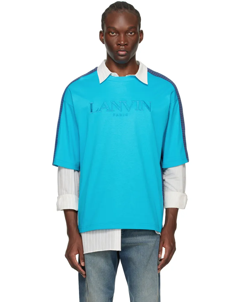 Lanvin Blue Side Curb T-Shirt 220