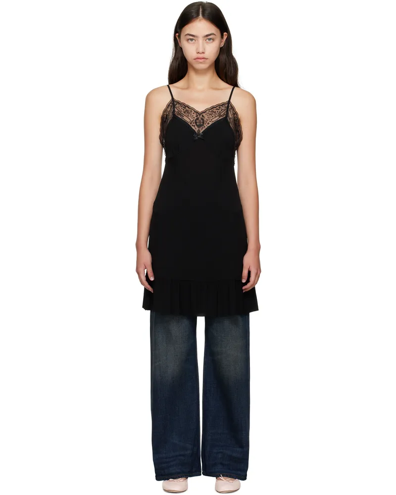 Acne Studios Black Strap Minidress 900