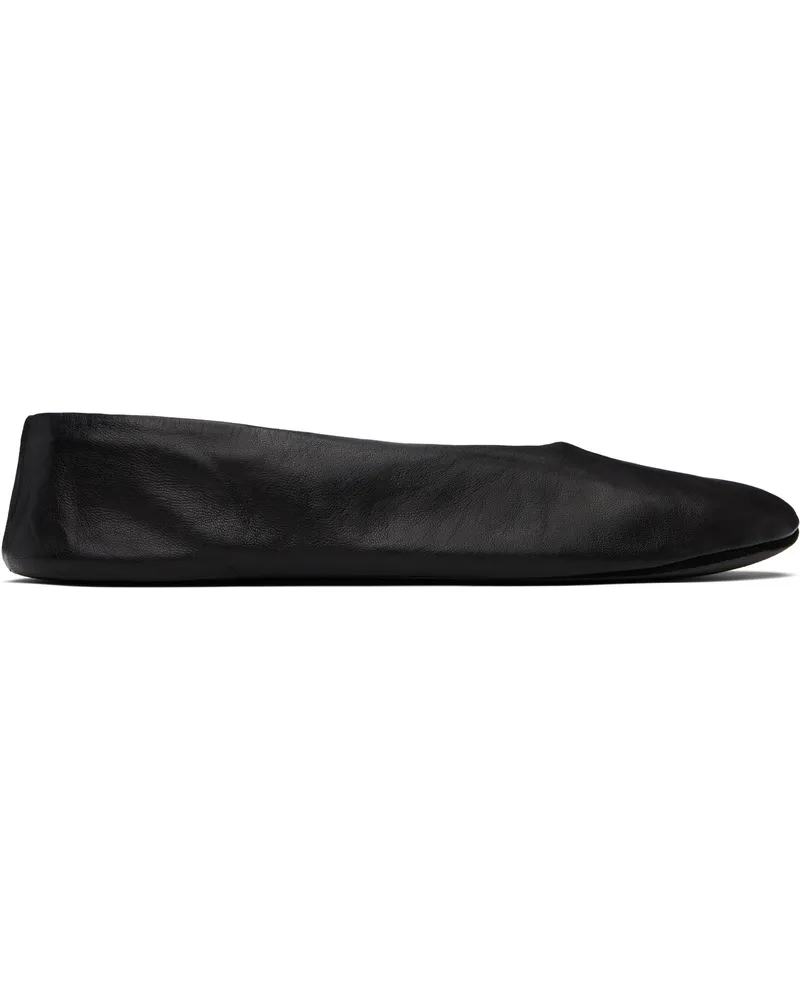 The Row Black Stella Slipper Ballerina Flats Blk