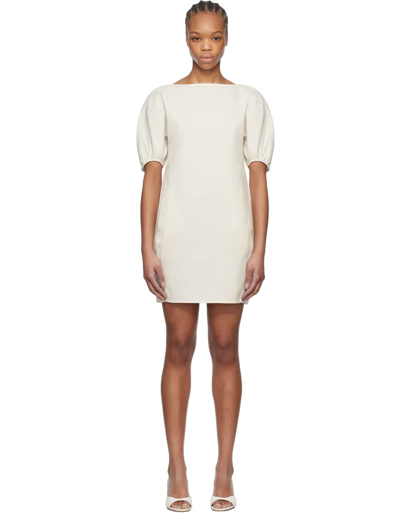STAUD Off-White Didi Minidress Ivy