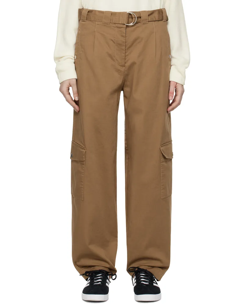 Lacoste Brown Cinch Belt Trousers Tbc