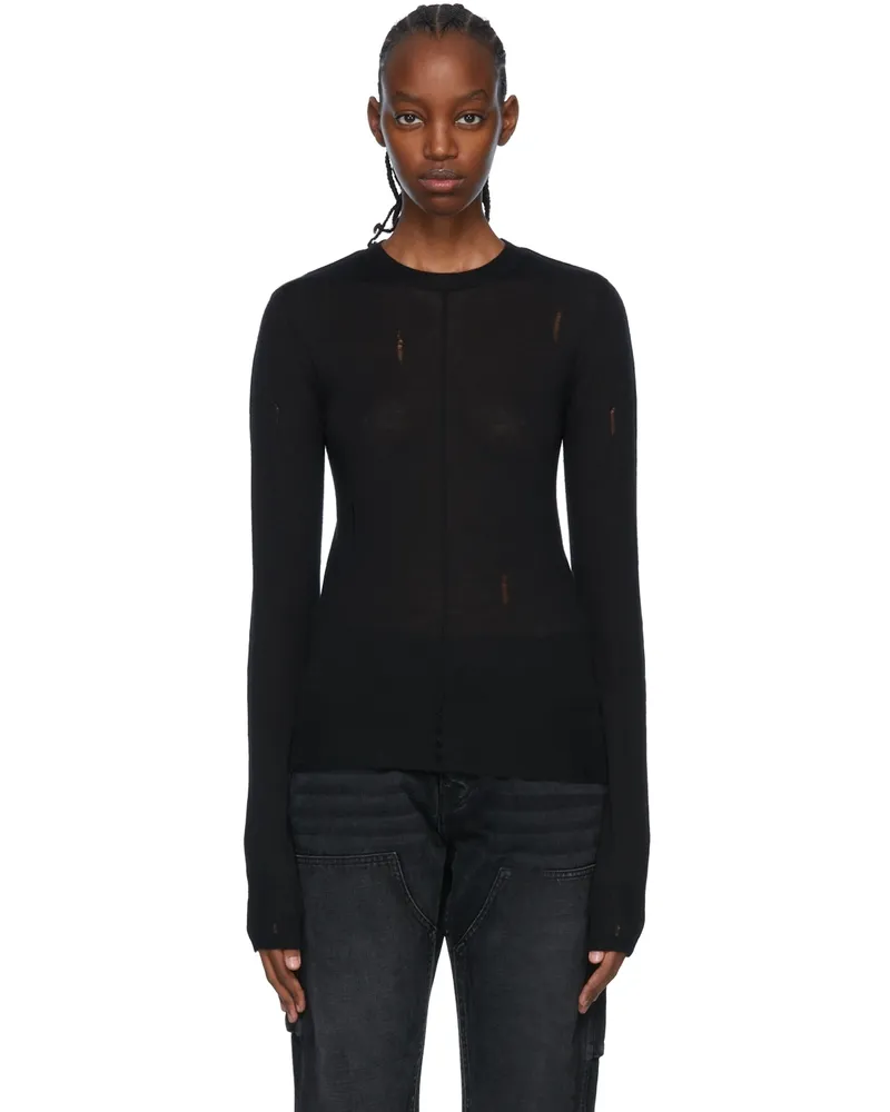 Amiri Black Cashmere Sweater 001