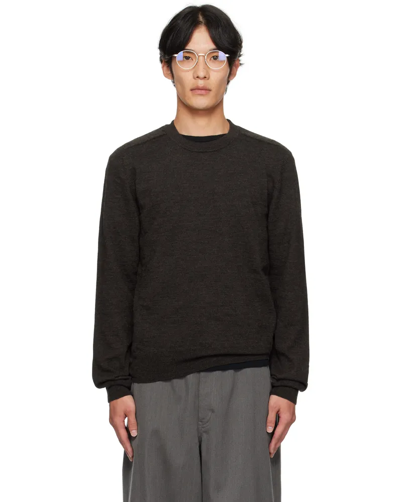 Maison Margiela Brown Crewneck Sweater 144m