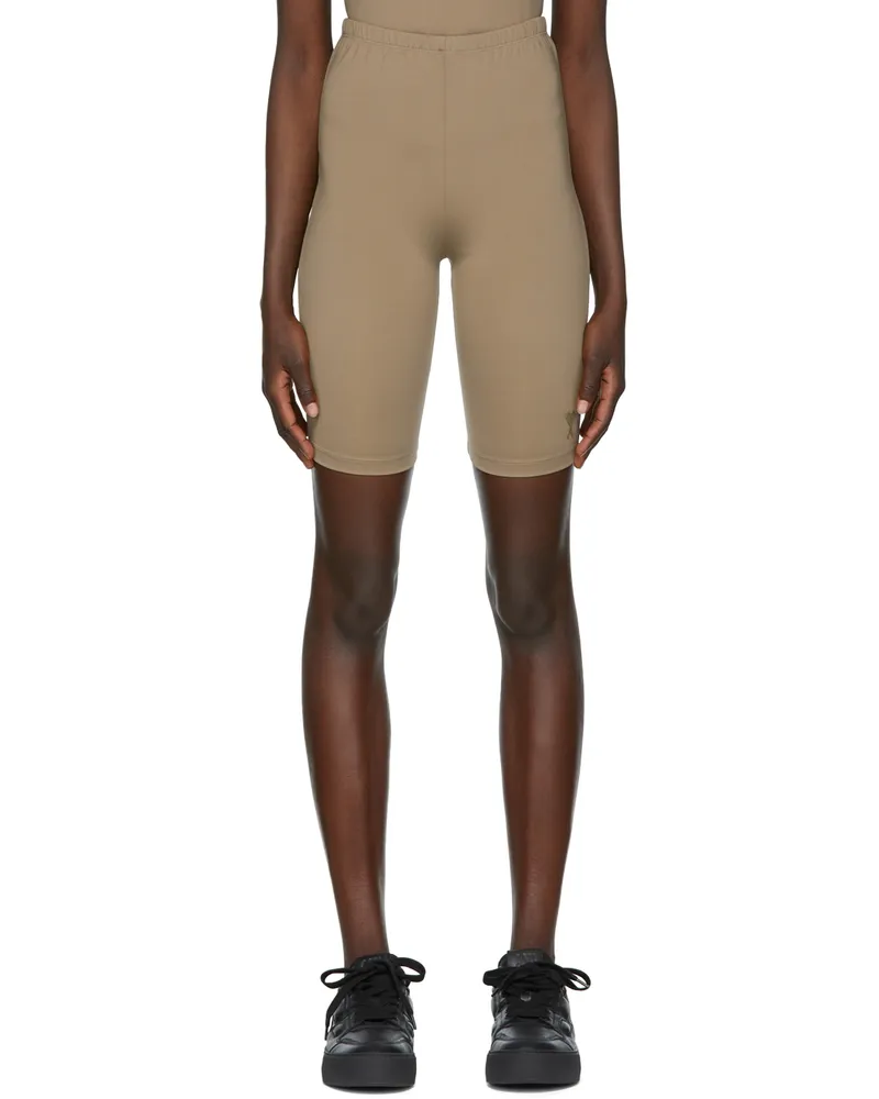 AMI Paris Taupe Ami De Cœur Shorts 281