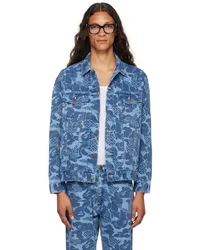 BAPE Blue Asia Camo Denim Jacket Indigo