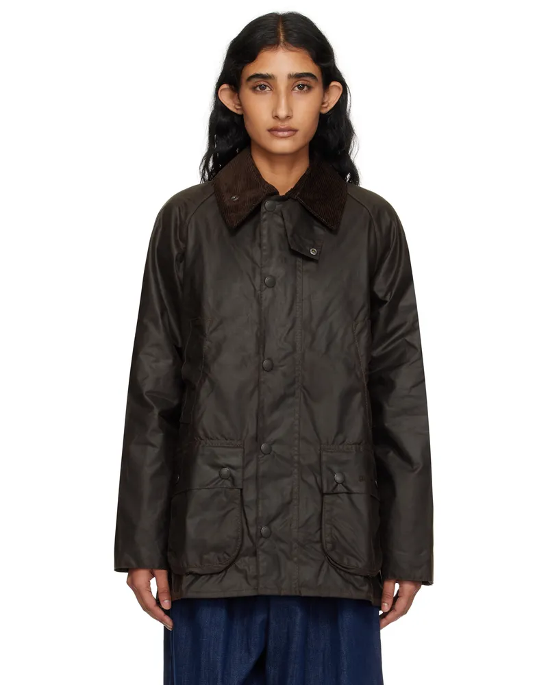 Barbour Brown Bedale Waxed Jacket Rustic