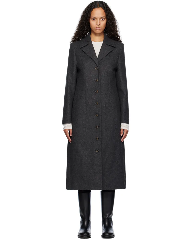 The Garment Gray Manhattan Fitted Coat 602