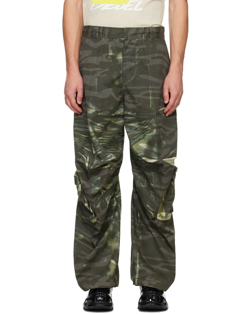 Diesel Khaki P-Arne-A Cargo Pants 5fqa