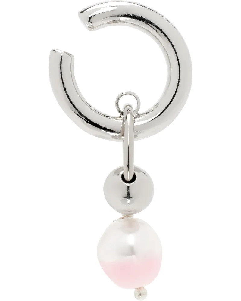 Justine Clenquet Silver Nikki Single Ear Cuff Palladium