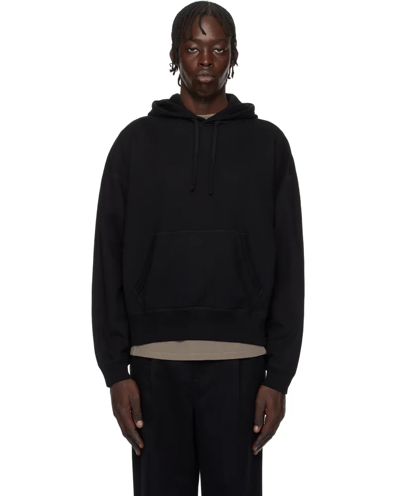 Reigning Champ Black Midweight Terry Relaxed Hoodie 001