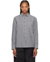 Adererror Black & White Significant Patch Shirt Noir