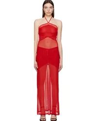 Miaou Red Serena Maxi Dress Scarlet