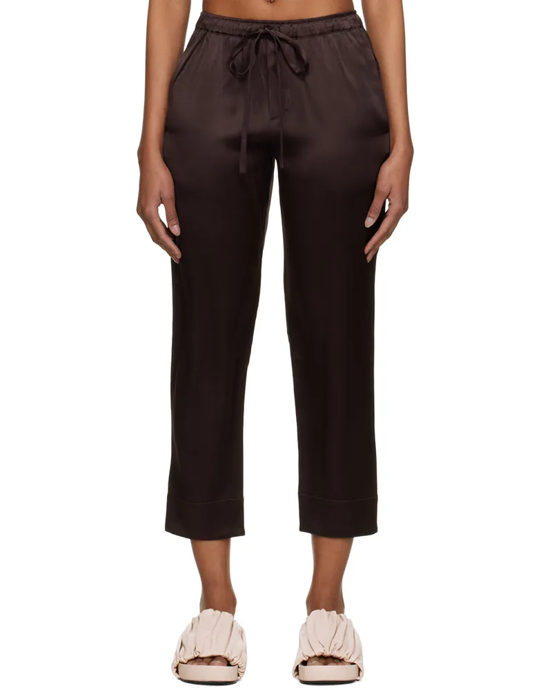 ASCENO Brown Melbourne Trousers Black