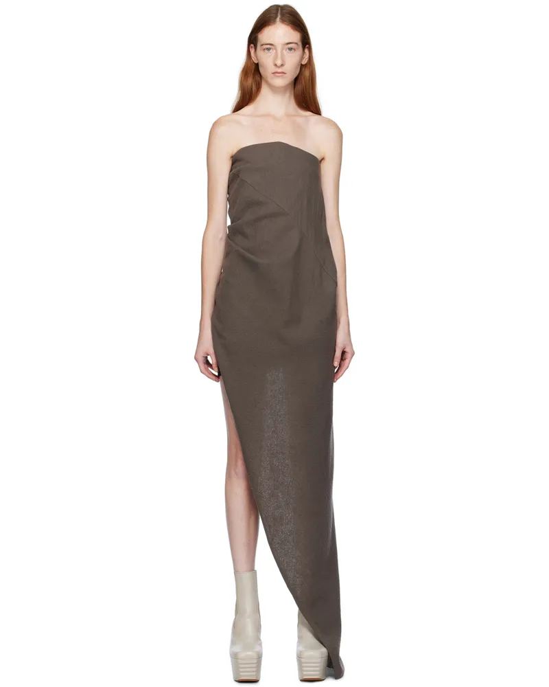 Rick Owens Gray Long Tube Top 34