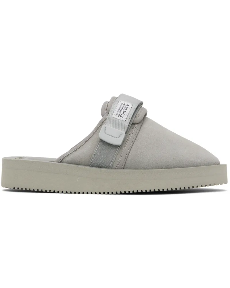 SUICOKE Gray ZAVO-VS Slip-On Loafers Gray