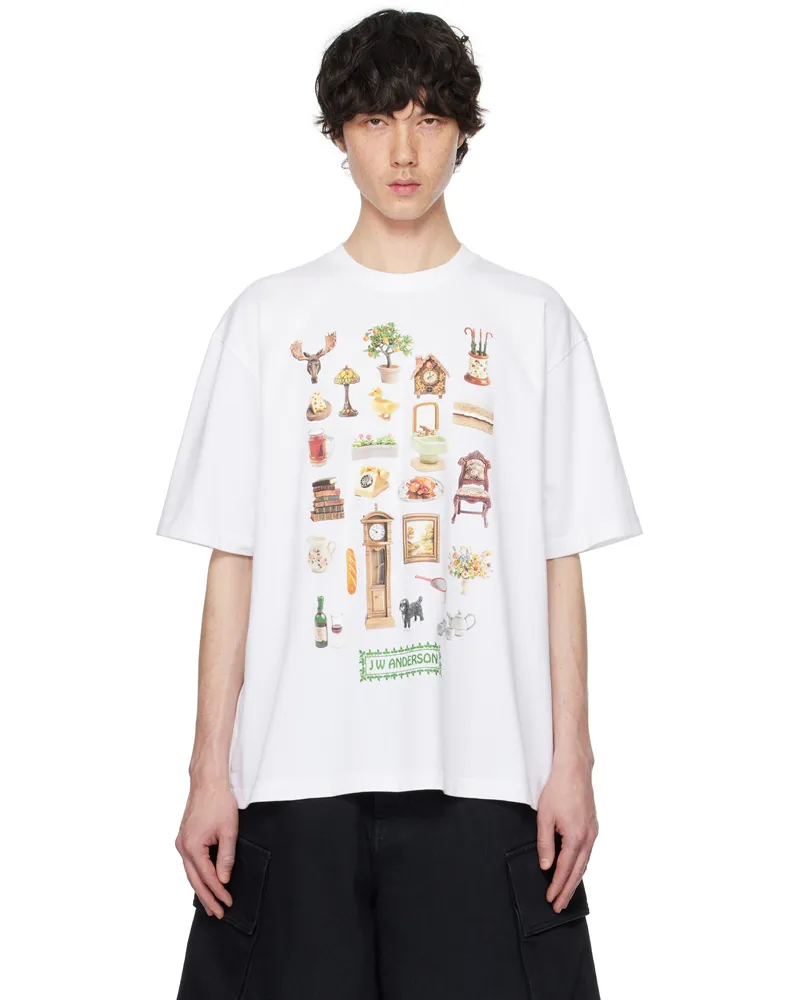 J.W.Anderson White Diorama Printed T-shirt White