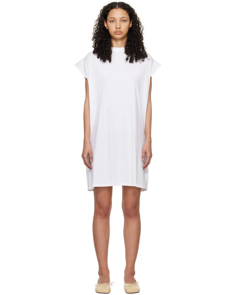 Maison Margiela White & Black Layered Midi Dress 100