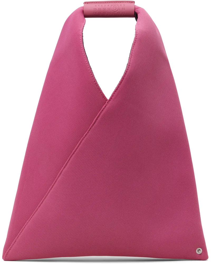 Maison Margiela Kids Pink Triangle Classic Small Tote T4234