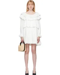 BODE White Brunch Minidress White