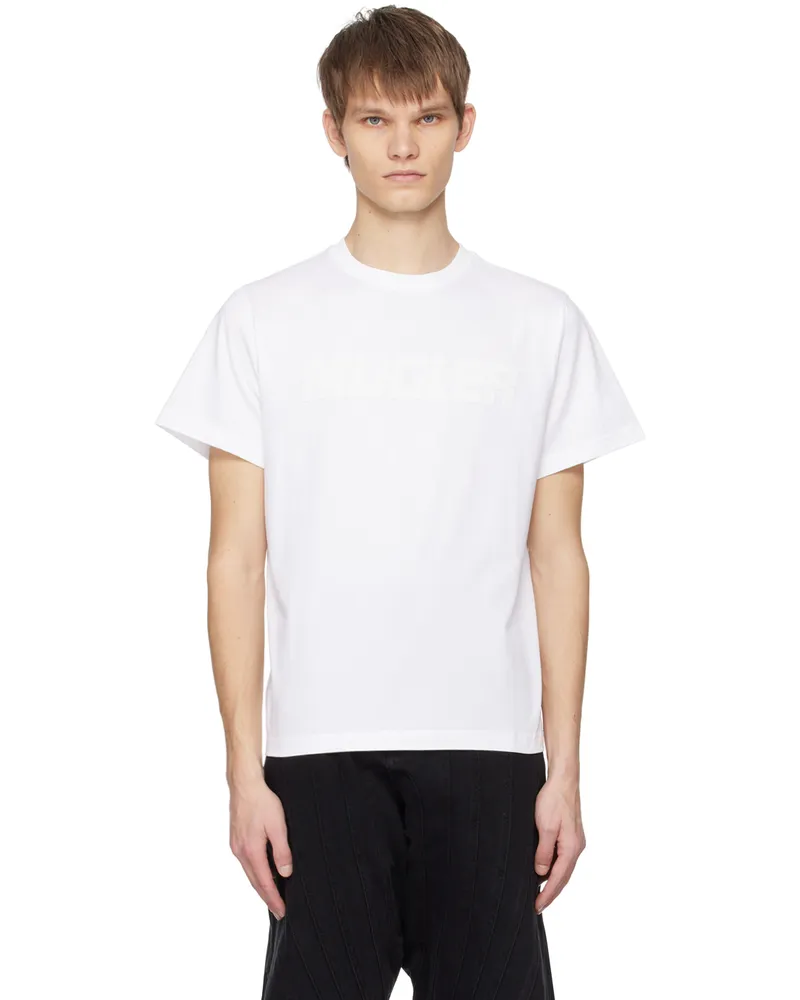 Thierry Mugler White Bonded T-Shirt White