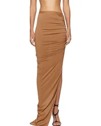 Rick Owens Lilies Brown Svita Maxi Skirt Nude